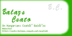 balazs csato business card